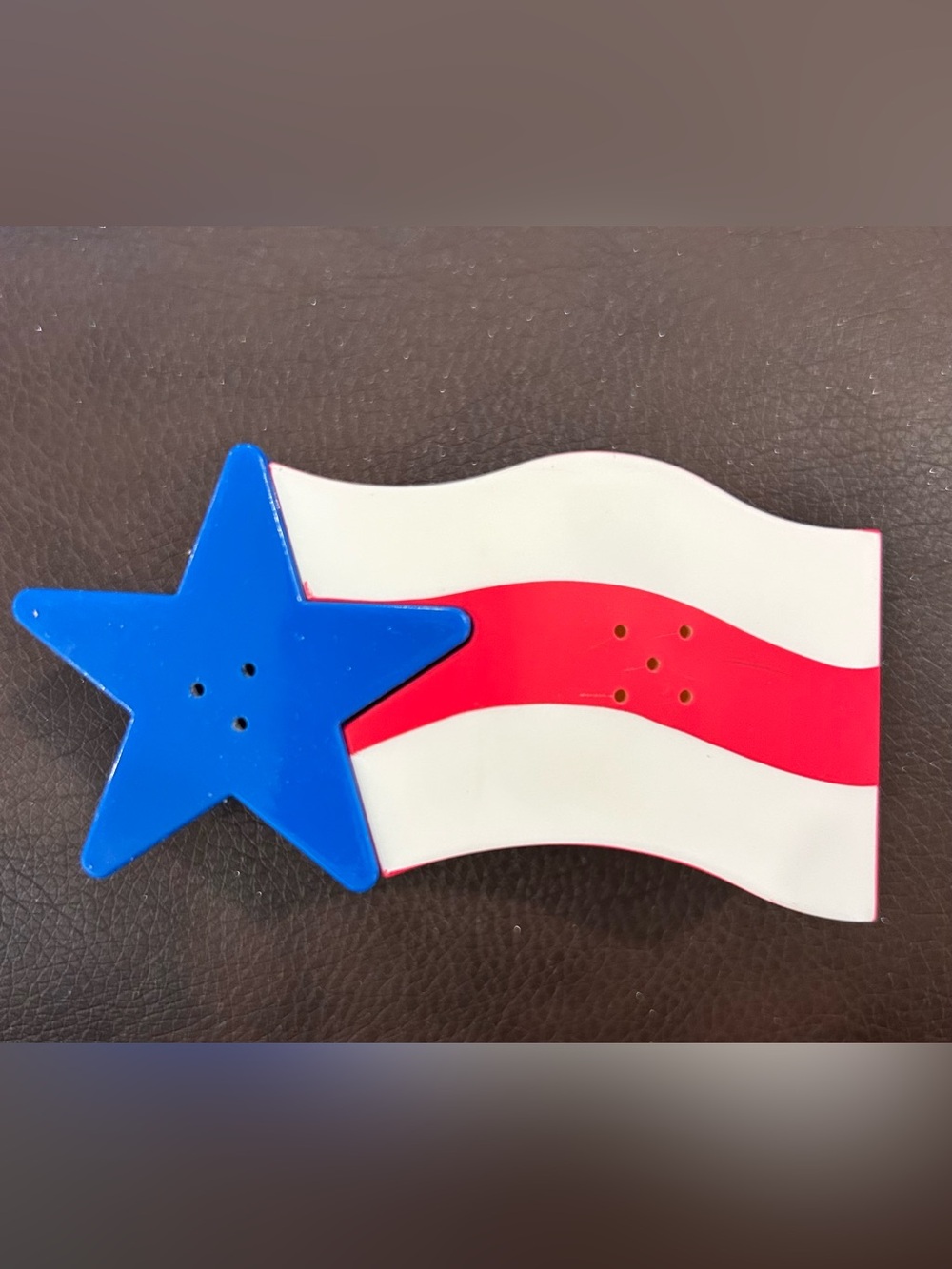 Patriotic Star & Flag Salt & Pepper Set